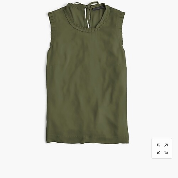 J.Crew Drapey Ruffle Trim Top - Picture 8 of 8